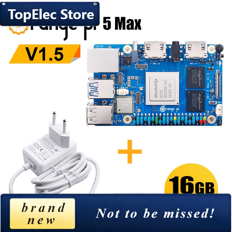 Orange Pi 5 Max Rk3588 - Placa de Desarrollo TopElec OrangePi 5