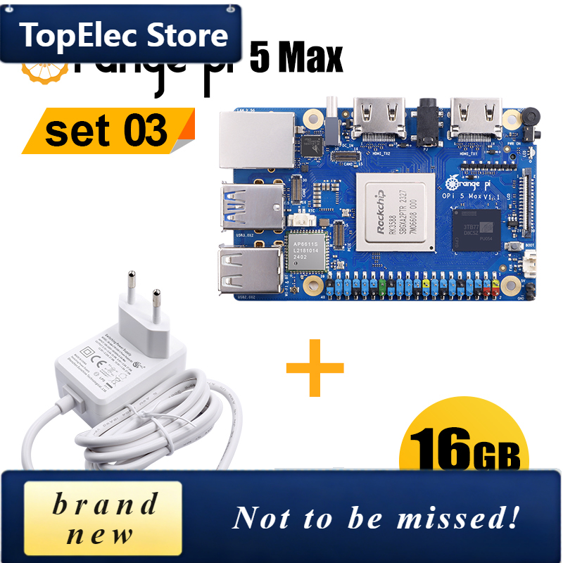 Orange Pi 5 Max Rk3588 - Placa de Desarrollo TopElec OrangePi 5