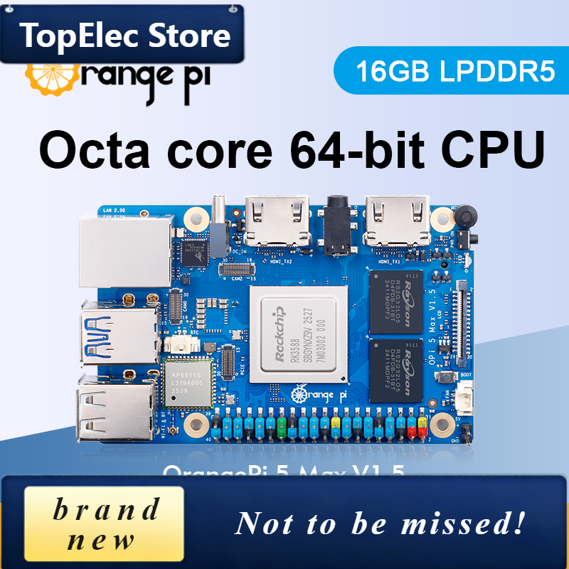 TopElec Orange Pi 5 Max 16GB V - Rk3588 Mini Pc Board reseña y precio